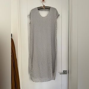 Entro Ikat Black and White Maxi Dress Coverup